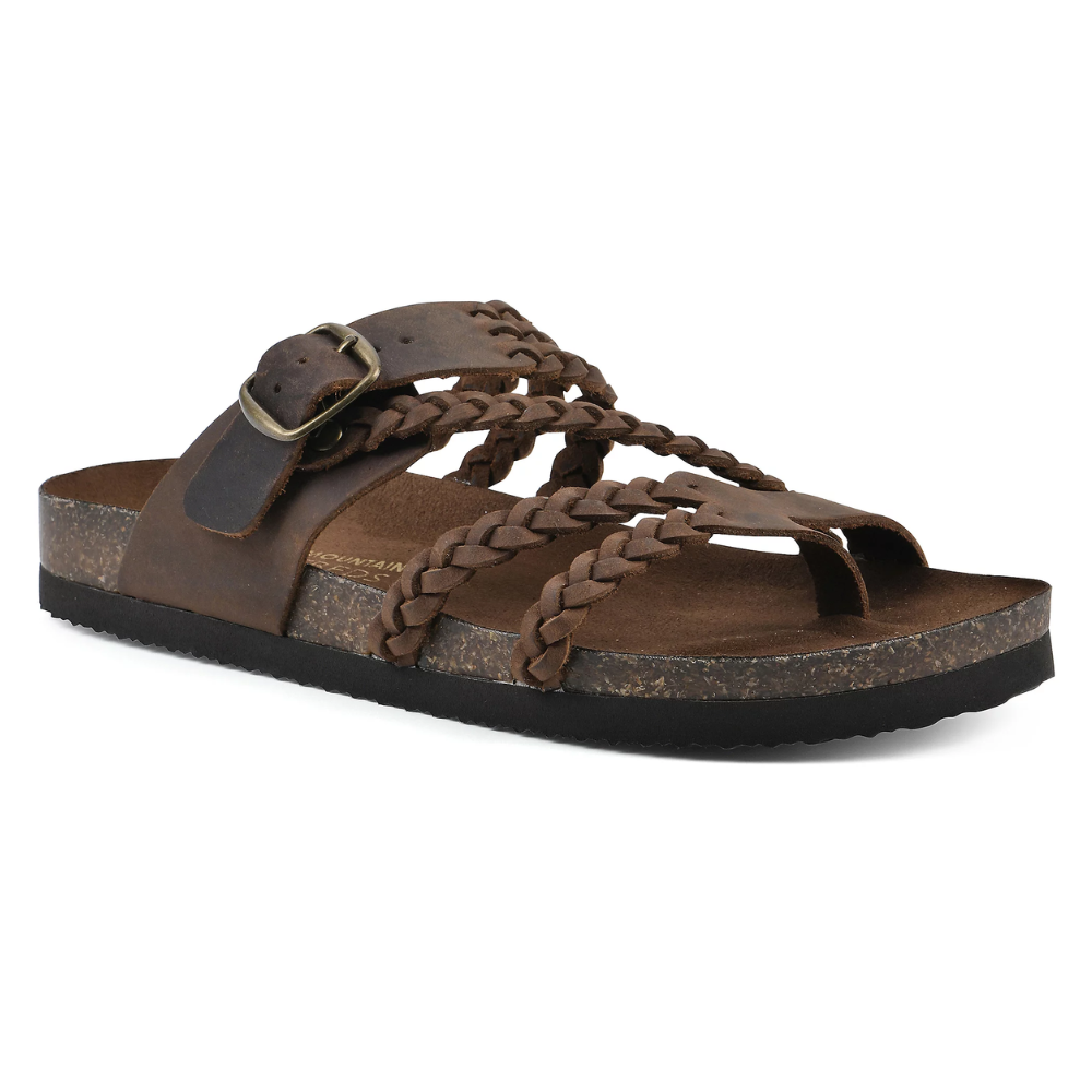GEVLOCHTEN KURK SANDALEN VOOR VROUWEN