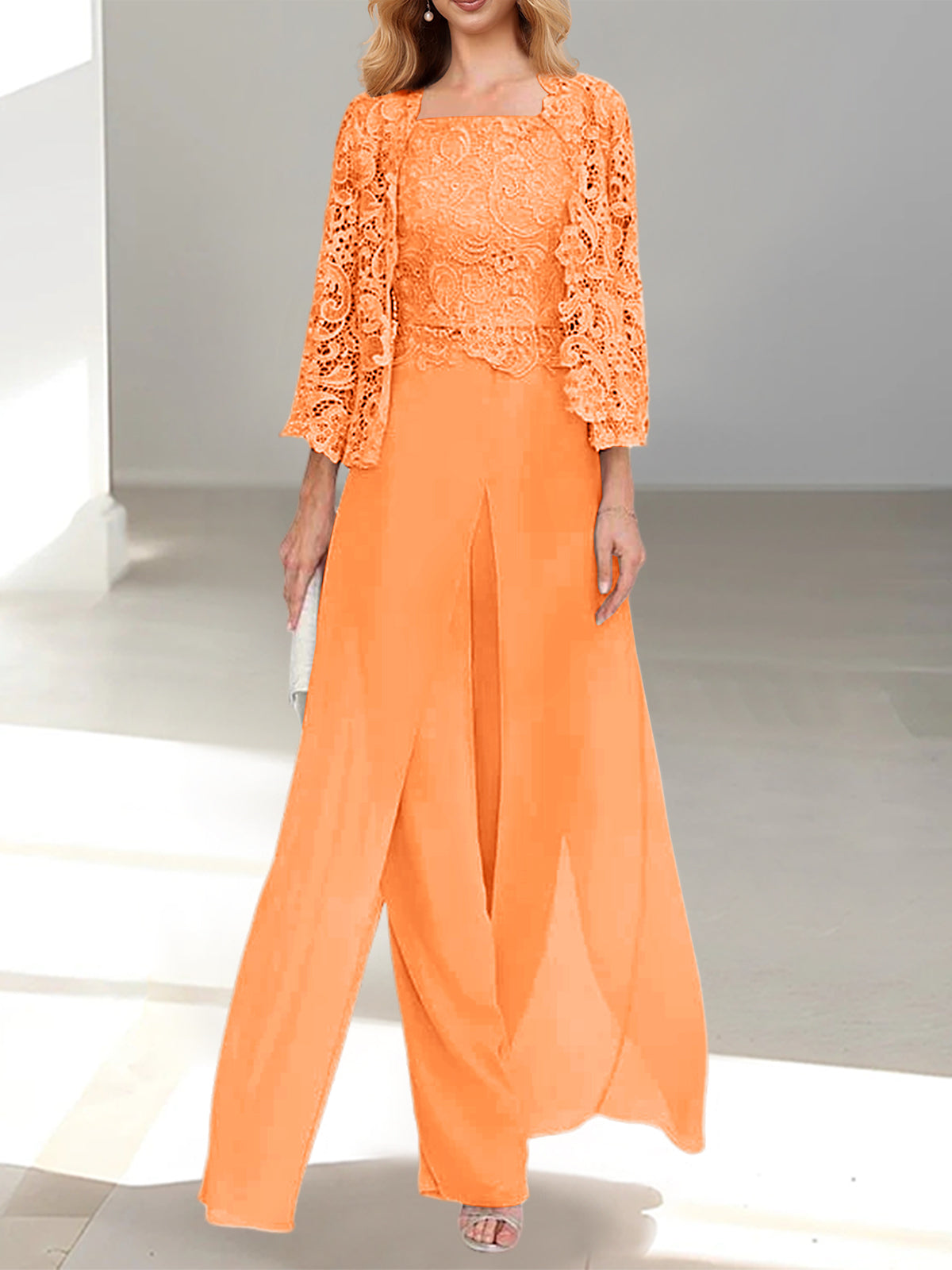 ELEGANTE CHIFFON BROEKENSET VOOR VROUWEN