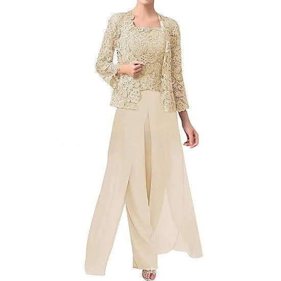 ELEGANTE CHIFFON BROEKENSET VOOR VROUWEN