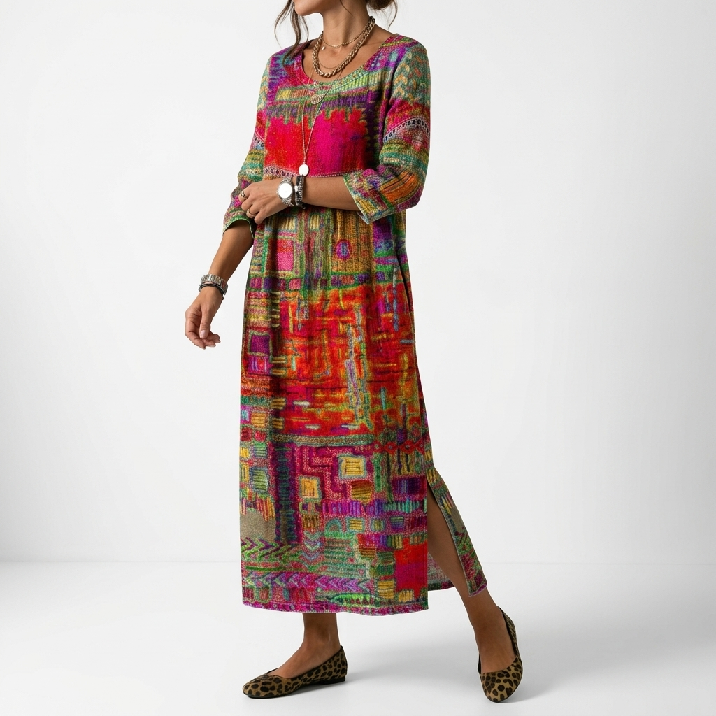 BOHEMIAANSE ARTISTIEKE JURK VOOR VROUWEN