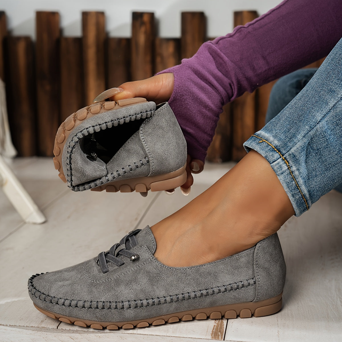 MOCASSINS MET FLEXIBELE STEUN VOOR VROUWEN