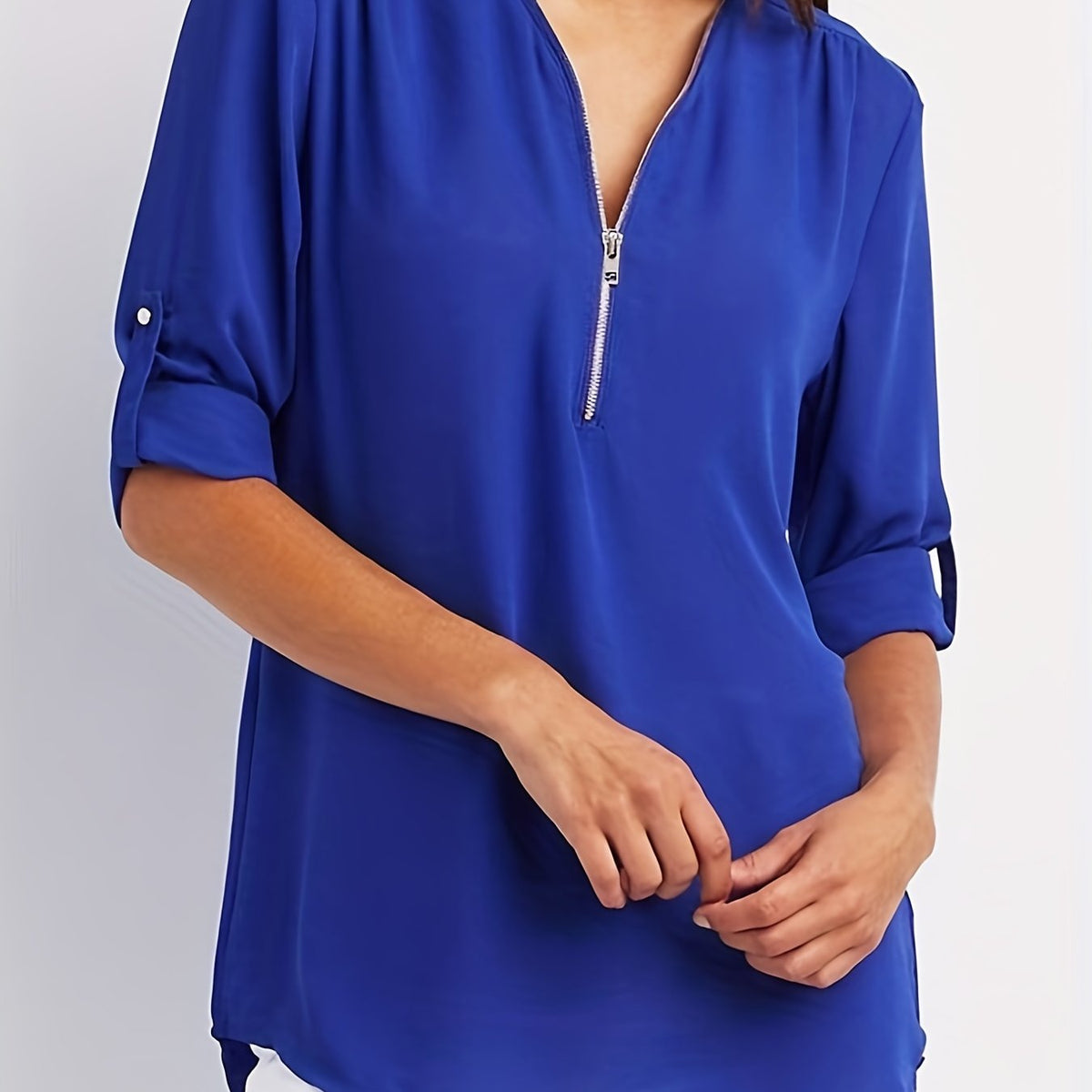 BLOUSE MET RITSSLUITING VOOR VROUWEN